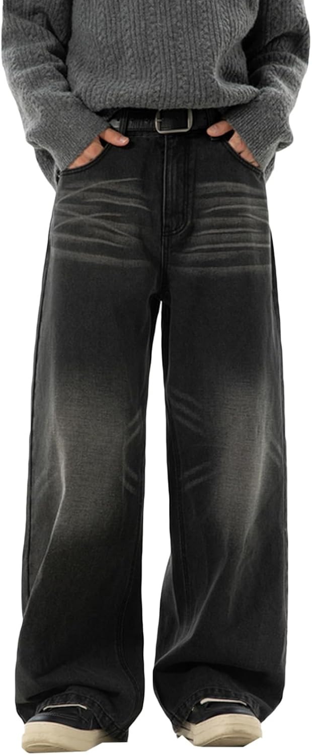 極太00s AVIREX ホワイトバギーデニムペインターパンツ HIPHOP VARSITY