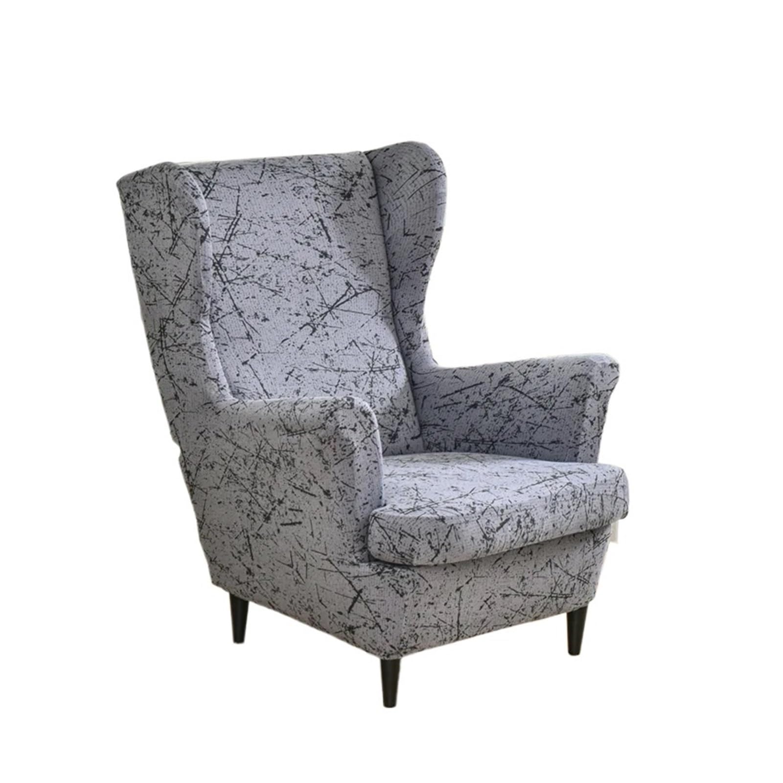 GCYEIDMA Wing Chair Slipcover Wing Chair Cover High Back Armchair Slipcover Dustproof Single Sofa Slipcovers for Living Room Home Decor