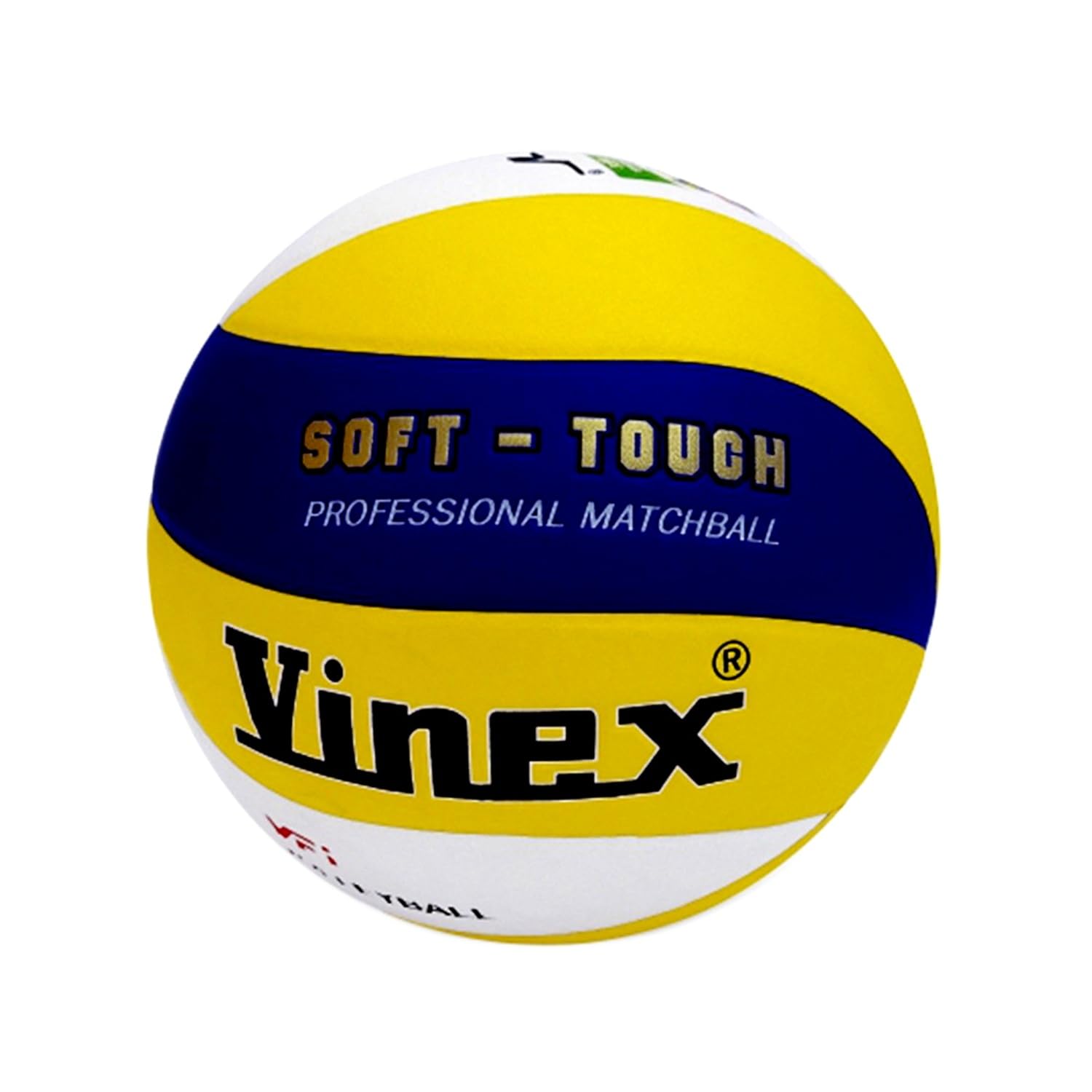 Vinex Soft Touch Volleyball Official Size 5, Hygroscopic PU Leather, Lightweight Recreational Training Ball for Indoor and Outdoor, Court Beach Play, High Retention Butyl Bladder for All Ages