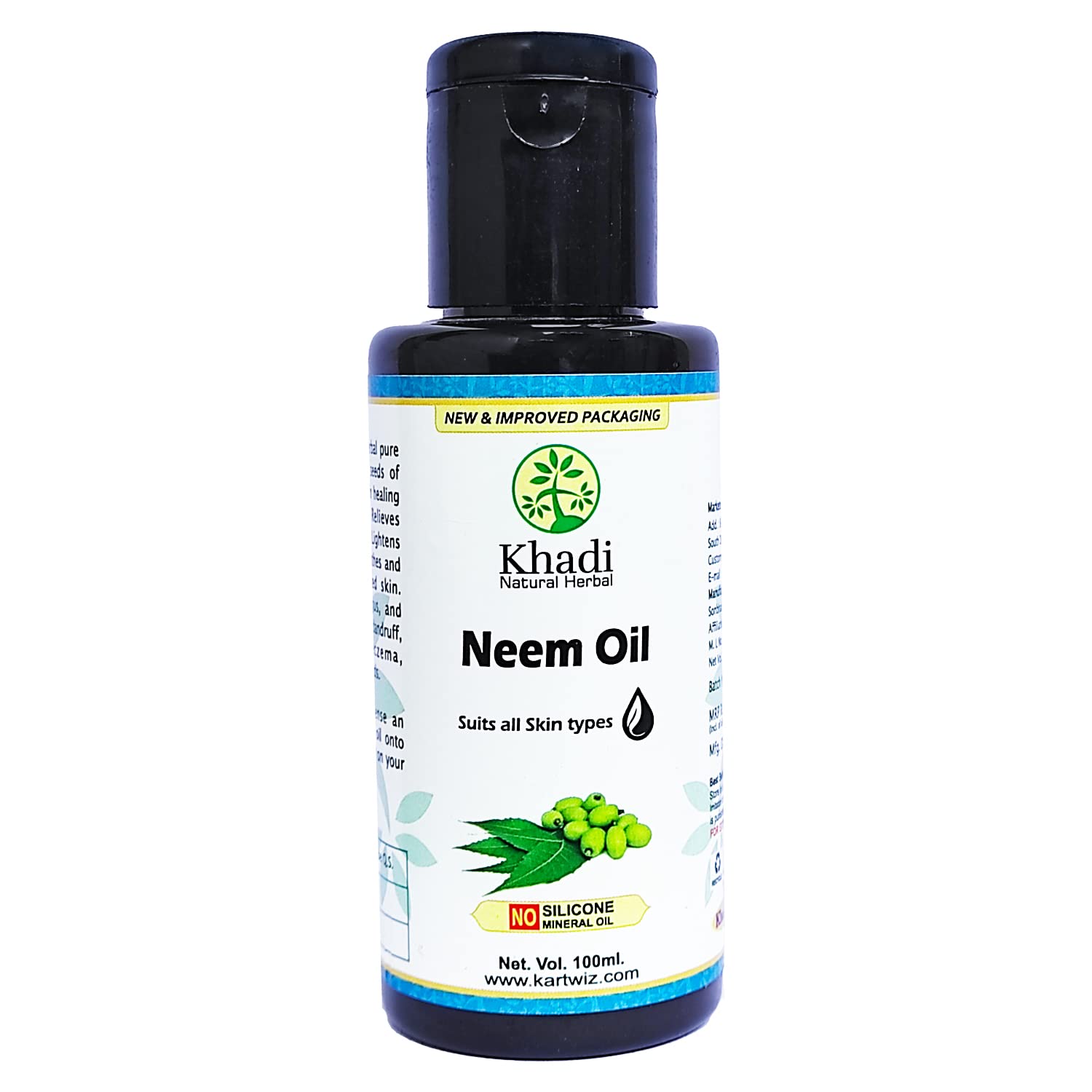 Buy Khadi Natural Herbal Neem Oil (Skin & Hair), Paraben Free (100 Ml