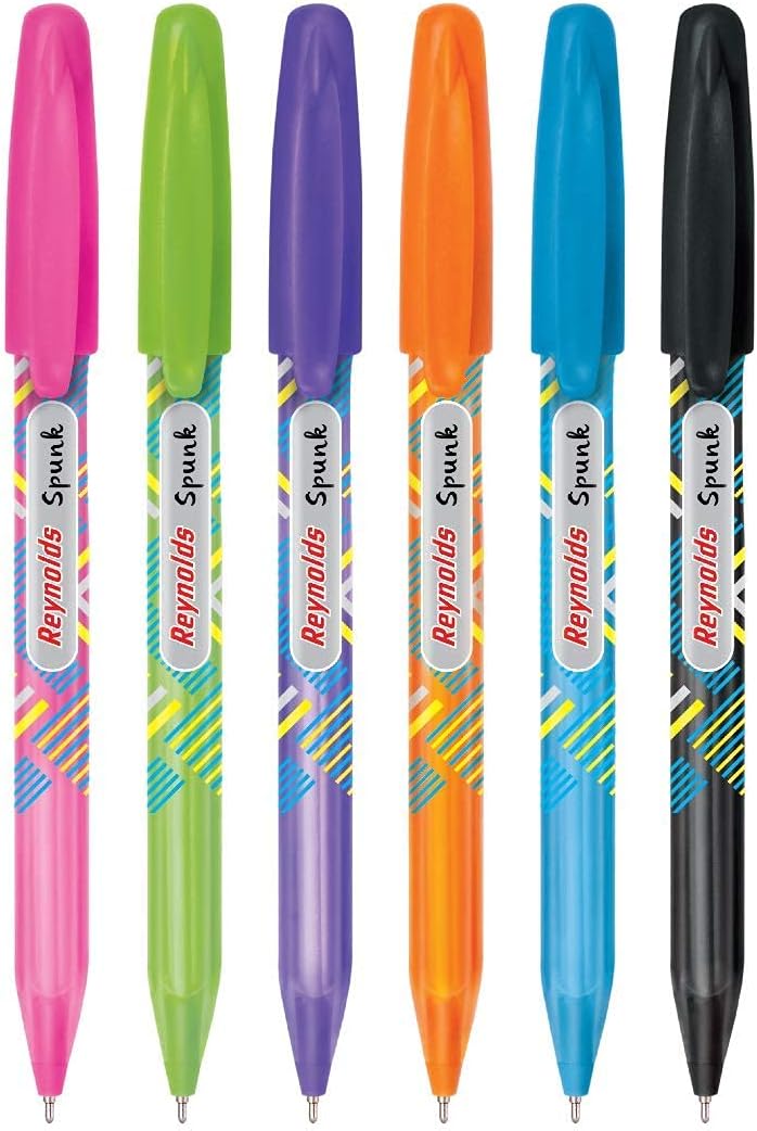 Spunk Ball Pen -5 CT Bag 0.5MM -Blue (Pack of 28)