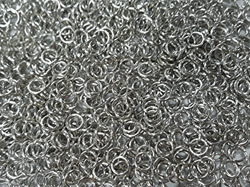 1 Pound Bright Aluminum Chainmail Jump Rings 16G 9/32" ID (3300+ Rings)