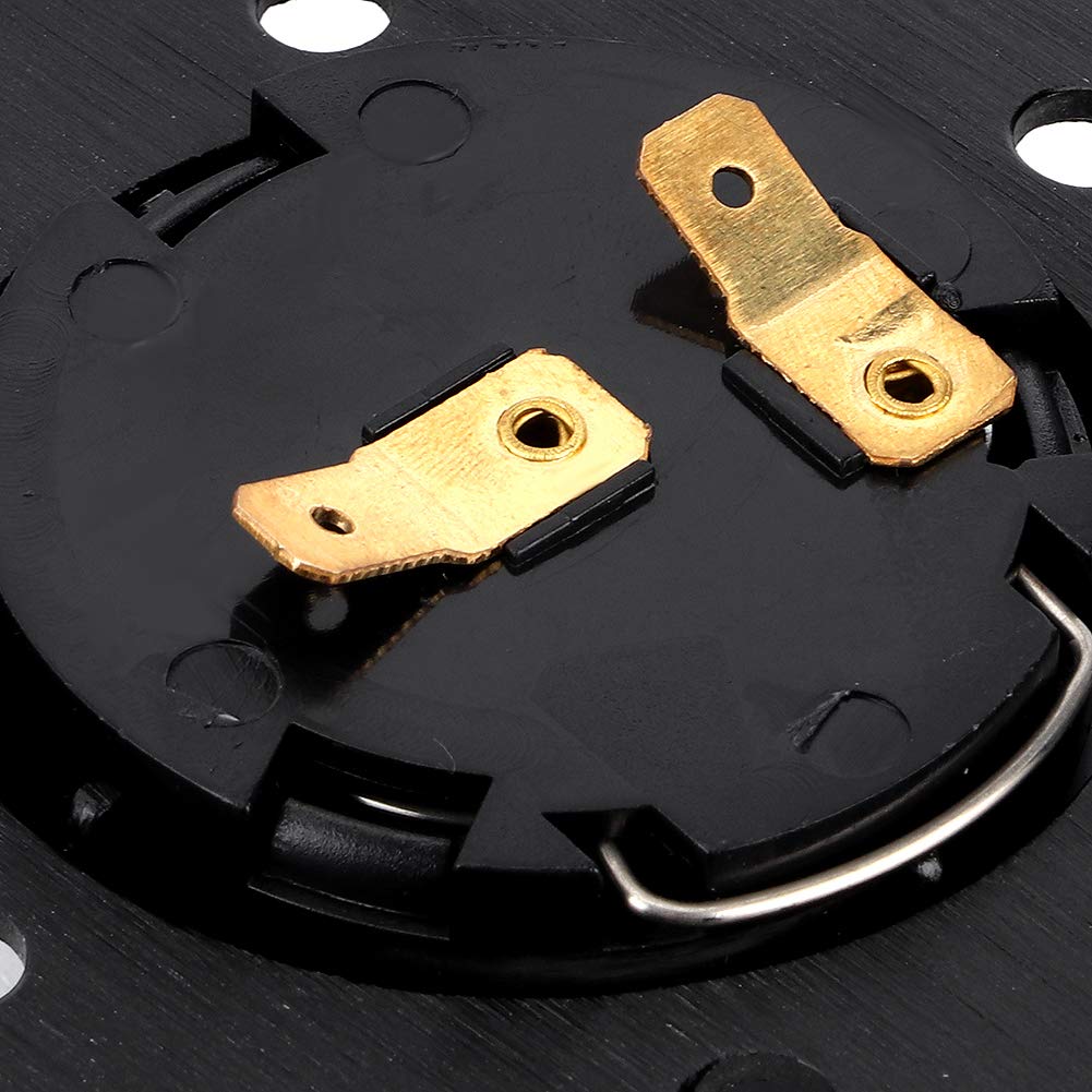 Lenkrad 350Mm für Momo- Prototipo- Stil 6- Bolzen- Schwarz- Leder- Rennsteuerrad- Graue Nähte mit Horn- Taste