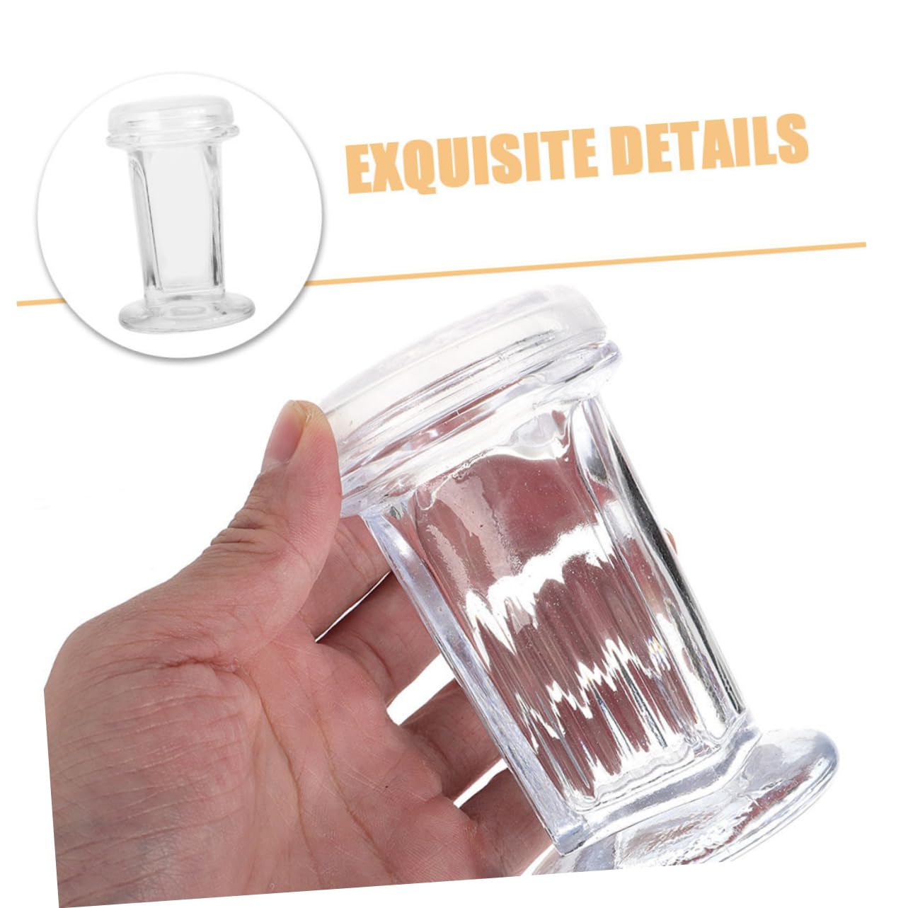 KICHOUSE 3piezas Frasco De Vidrio Para Tinción Con Tapa Transparente Resistente Al Calor Para Almacenamiento De Laboratorio Para Experimentos Científicos y Patología