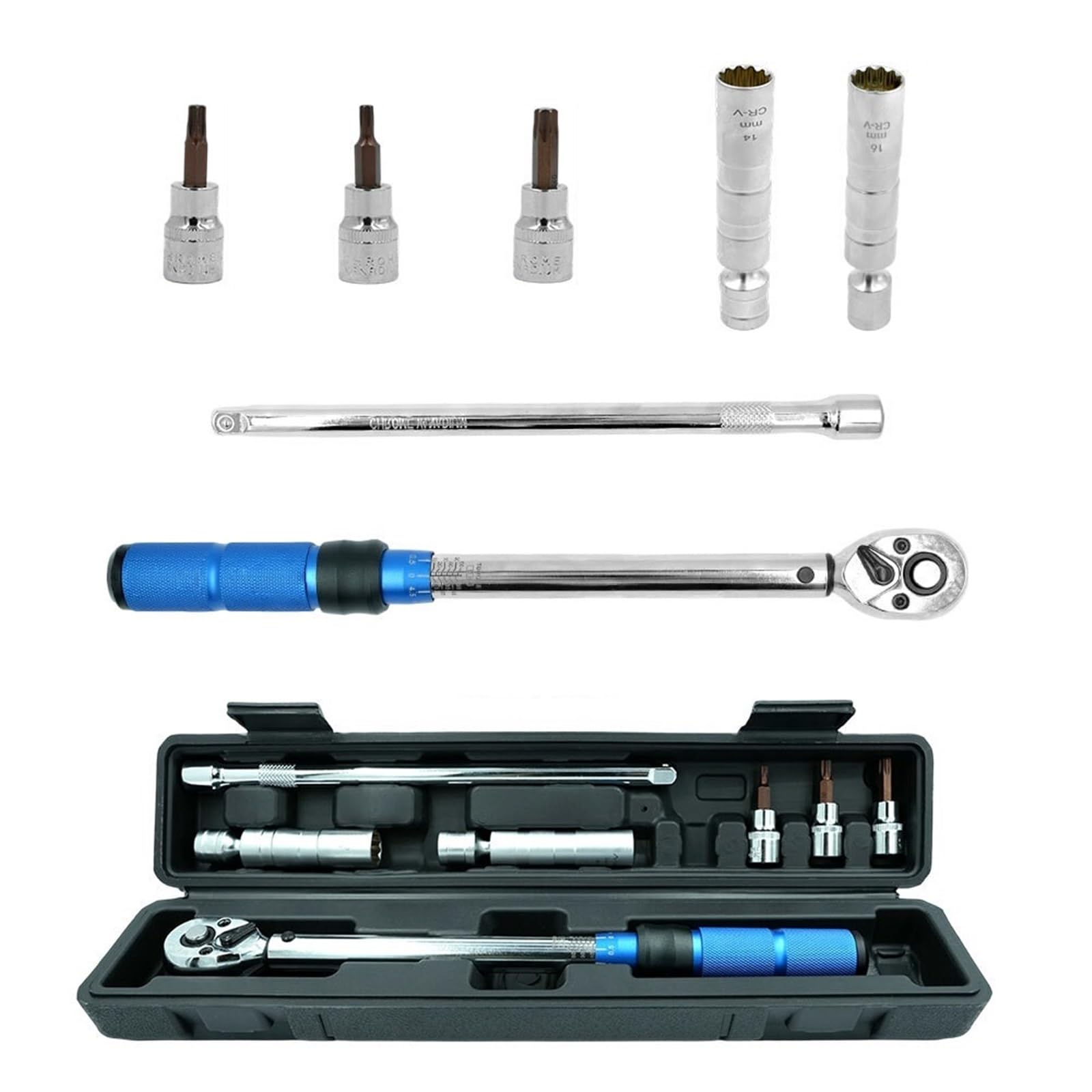 Klucze dynamometryczne Klucz dynamometryczny 3/8 "7 sztuk/zestaw 10-60N. m z magnetycznym gniazdem świecy zapłonowej do naprawy silnika samochodowego