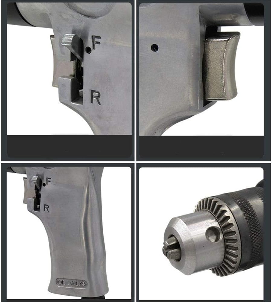 10mm Industrial Wood Drill,3/8 Hand-held Pneumatic, Forward And Reverse Wind