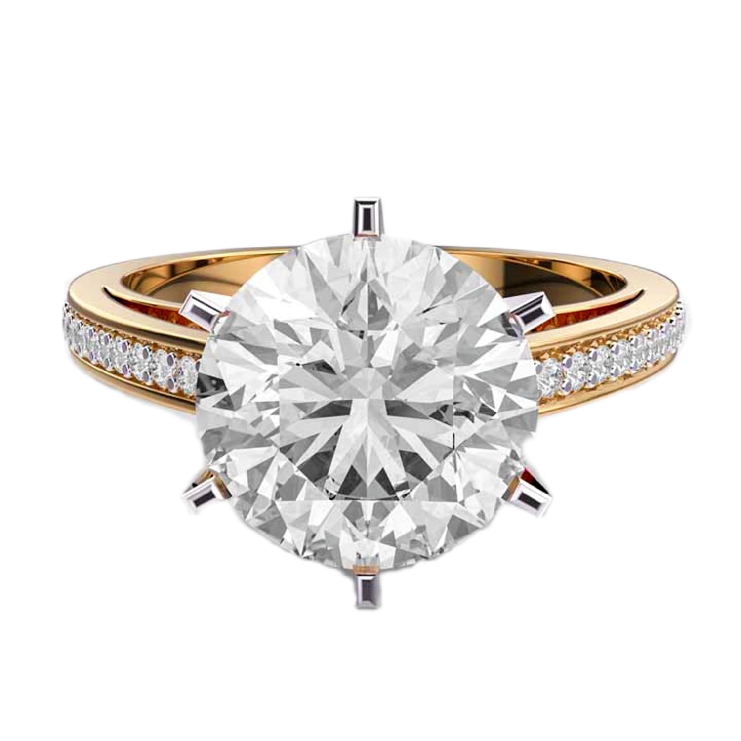 Bague solitaire en argent moissanite la solution pour un bijou de luxe durable