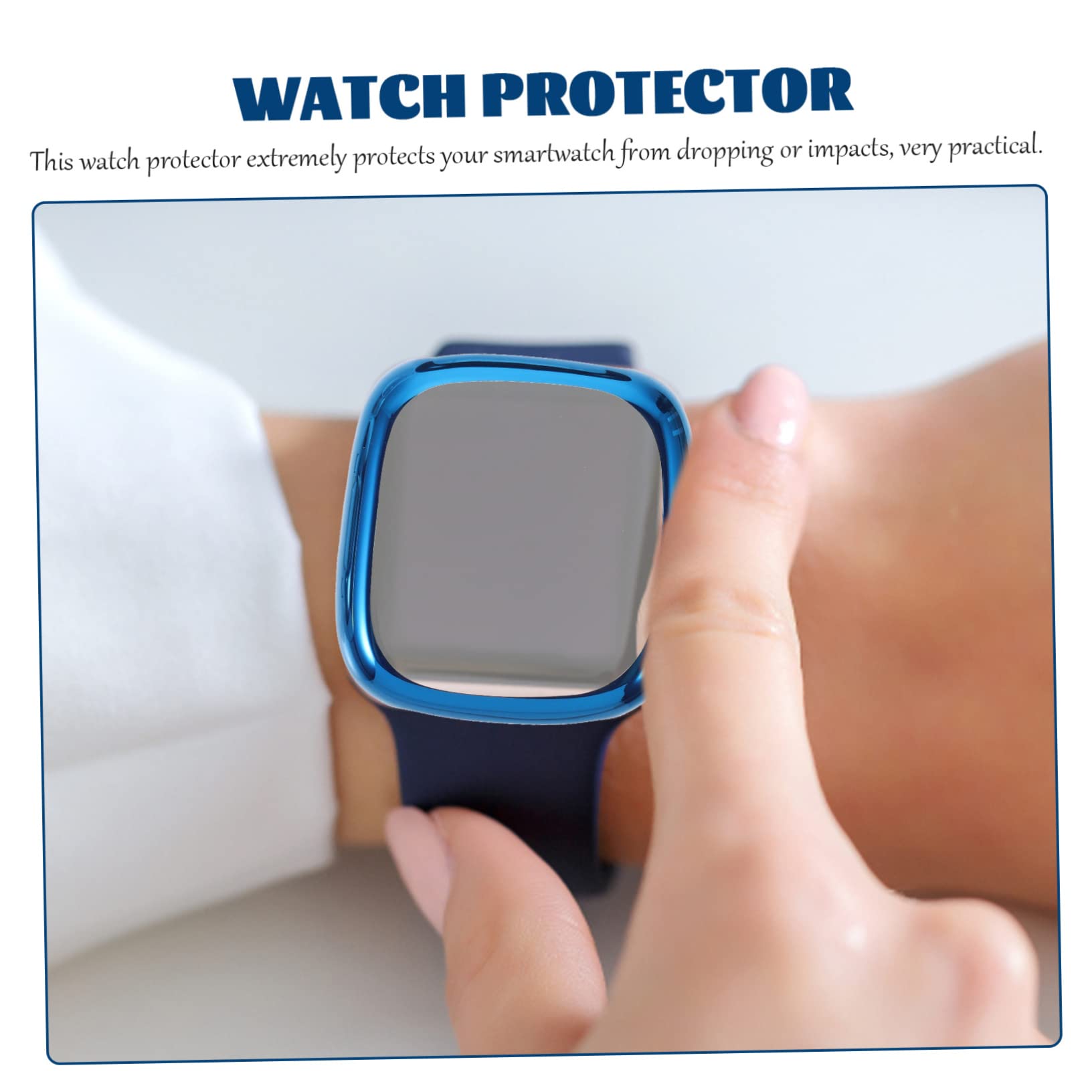 DOITOOL 5 Set 2 Custodie Protettive Per Orologi Antigraffio Riutilizzabili Staccabili Pellicola Protettiva Per Lo Schermo 4 Pezzi * 5