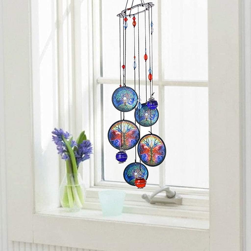 Outdoor Wind Bell Decor Metal Wind Chimes Gift for Garden Home Yard Home Garden Wind Chime with S Hook for Indoor and Outdoor (Color : A) (C) image 3