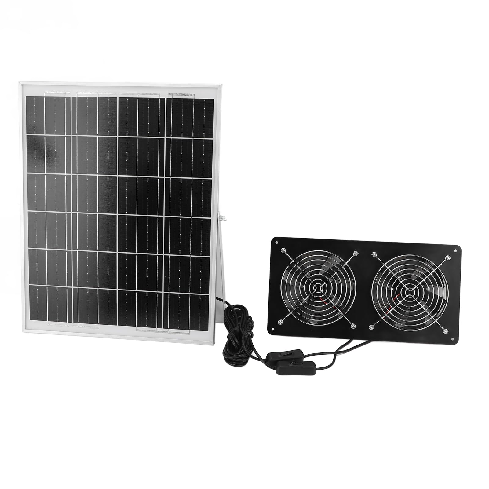 Sonew Zestaw Dwóch Wentylatorów Słonecznych, 30W IP65 Wentylacja Solarna z