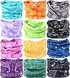 VANCROWN Headwear Head Wrap Sport Headband Sweatband 220 Patterns Magic Scarf 12PCS & 6PCS 12 in 1