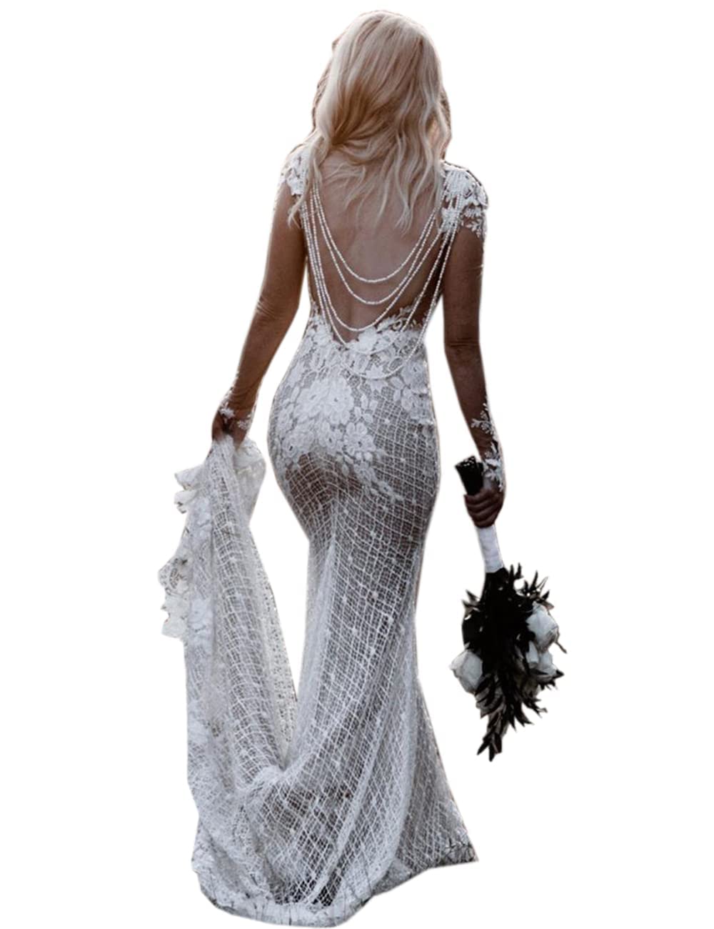 LIPOSA Lace Wedding Dress