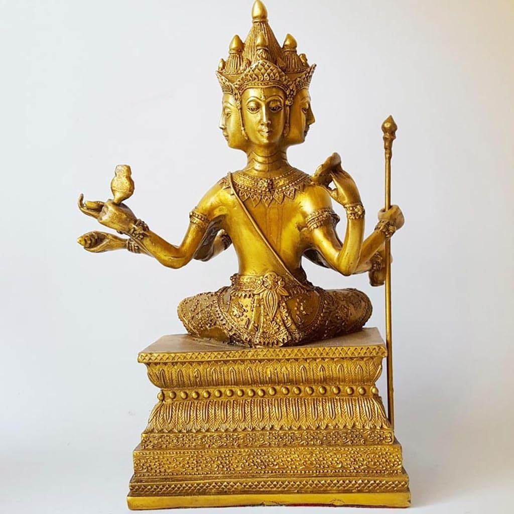 Figurka Buddy do wnętrz mosiężne ozdoby do dekoracji wnętrz rzemiosło dekoracja zen dekoracja Bodhisattwa posągi Feng Shui dekoracja medytacyjna statuetka buddy rzeźba (S)