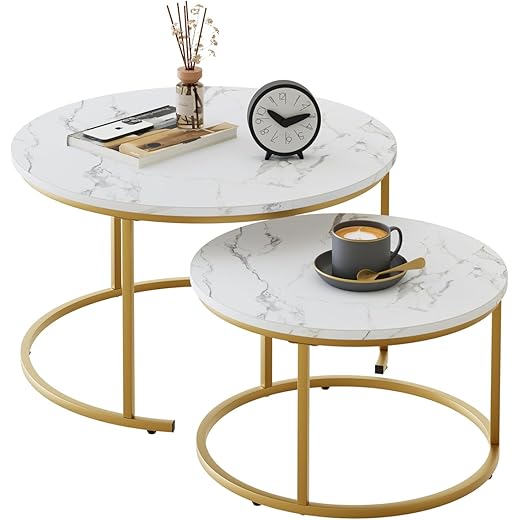 Nesting Coffee Table Set of 2 31.5in