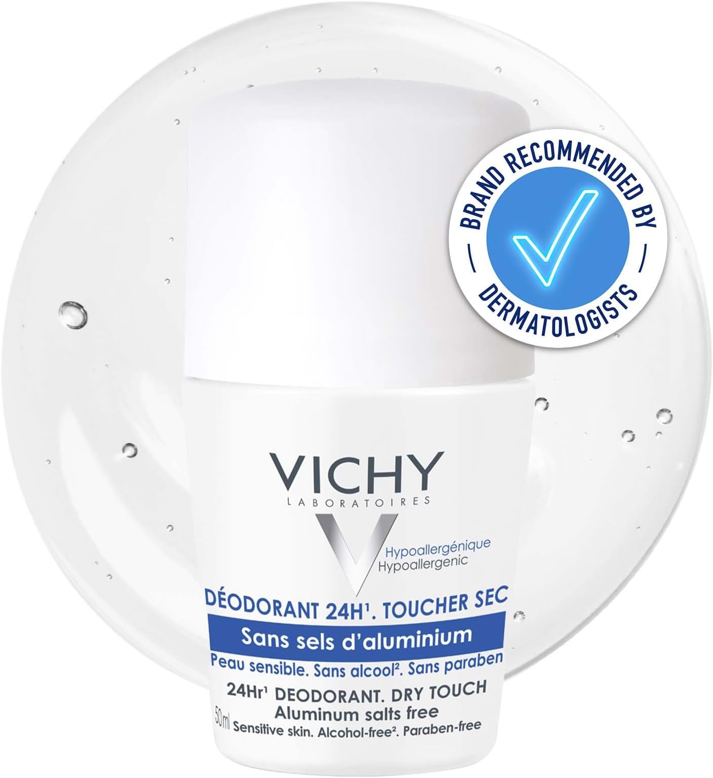 24H Dry Touch Roll-On Deodorant for Sensitive Skin 50ml