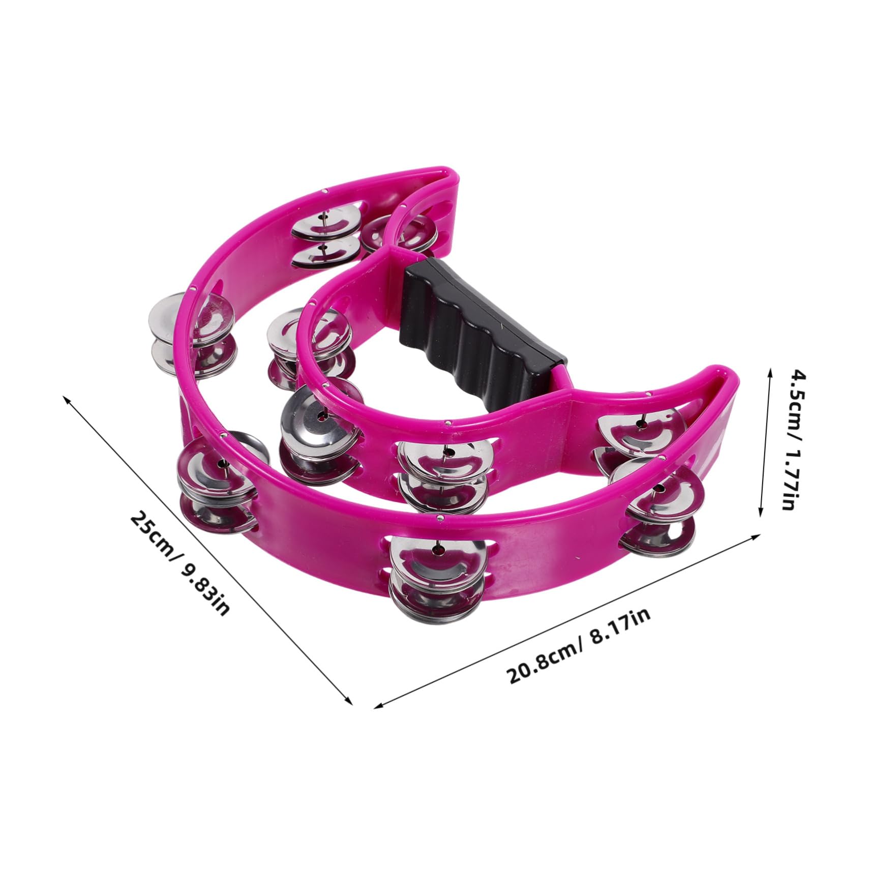 Toyvian Adult Handbell Tambourine Percussion Instrument for Adults Party Entertainment Music Lessons Classroom Props