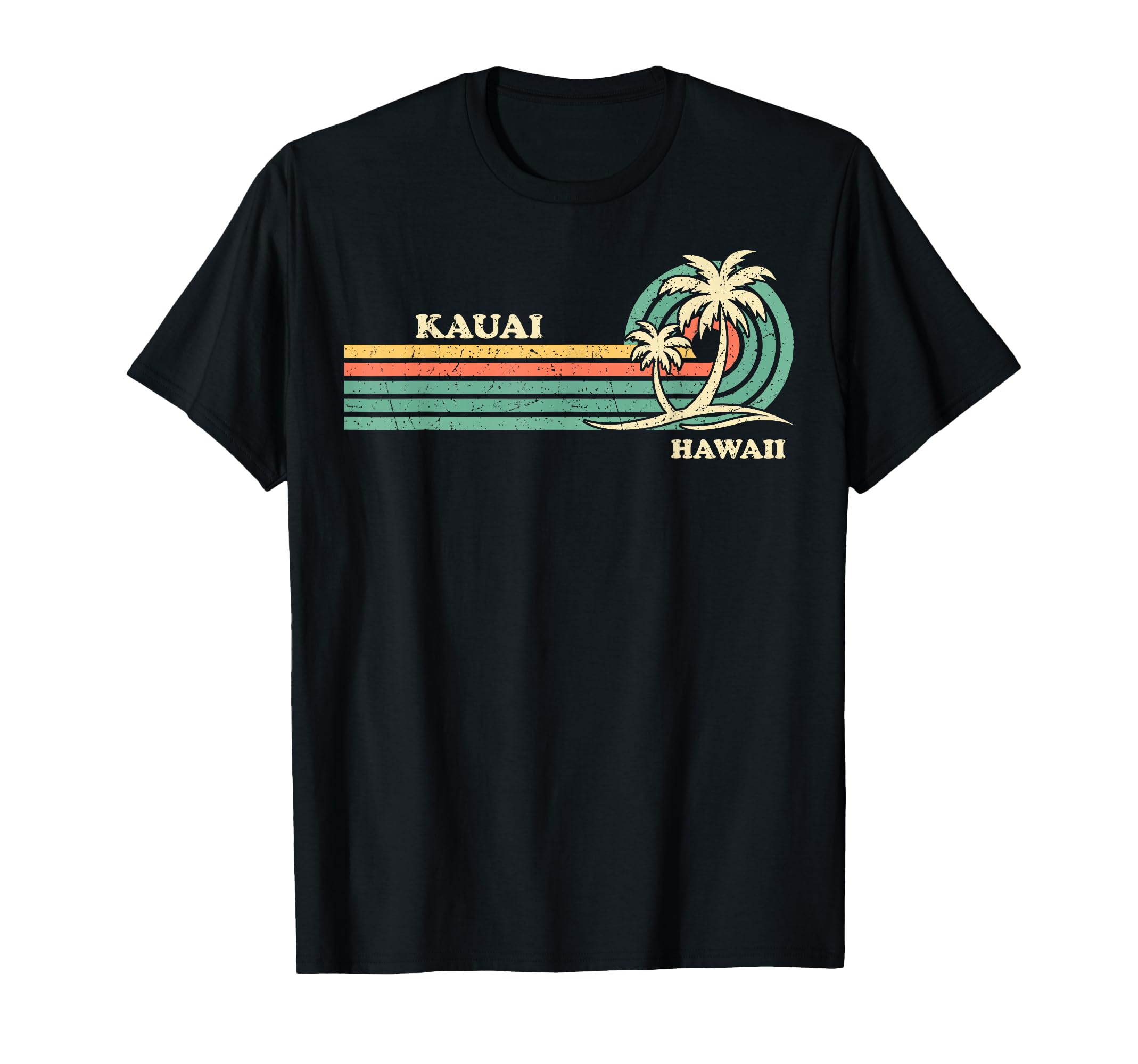 Funny Vintage Retro Summer Vacation Hawaii Kauai Beach T-Shirt