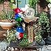 Binqiuu Garden Gnomes Outdoor Statue with Solar LED Lights, Solar Garden Gnomes Decorations10.4 in Funny Double Gnomes Sculptures Home Outdoor Lawn Yard Decor, Ideal Gnomes Gifts for Women/Grandma/Mom