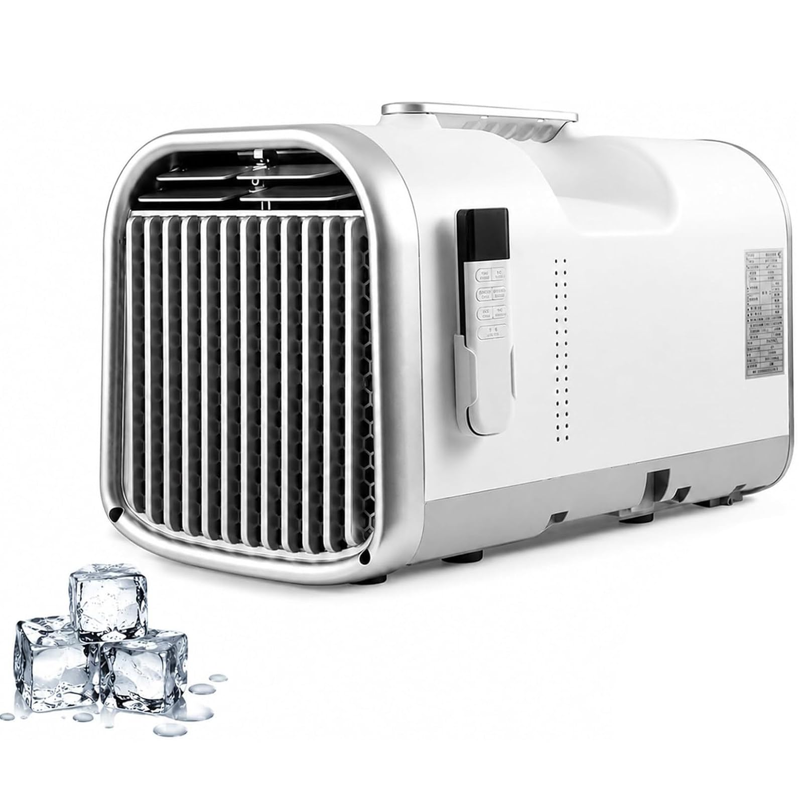 ZenSeFarin Mini Portable Air Conditioner for Bedroom,Tent & Caravan,1500W/1300W Cooling Capacity,Compact 4-Mode Cooling Unit 1-12H Timer,Touch & Remote Control No Drainage Needed 1300W