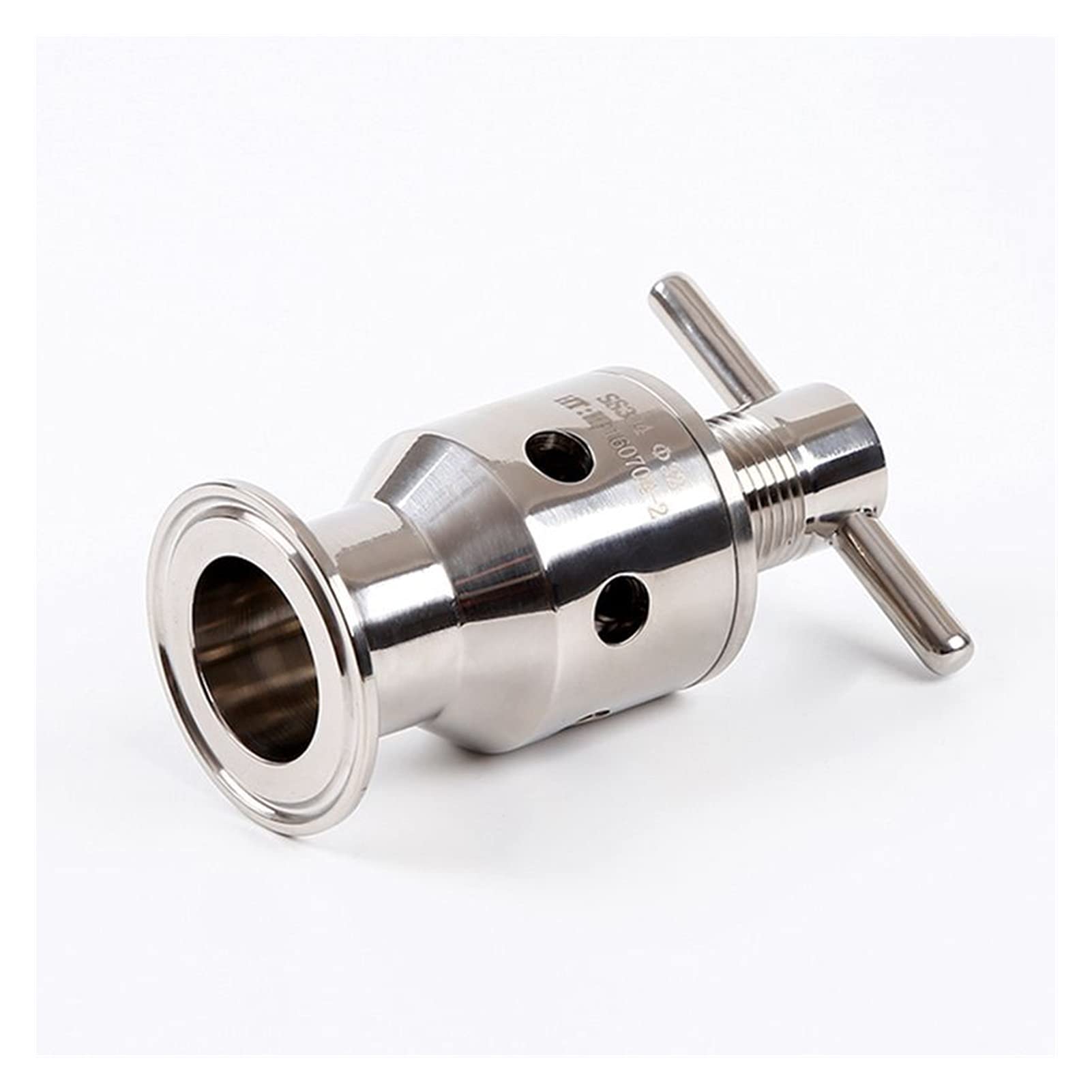 YANGQI yaoqijie Tubo OD 32mm SUS304 1.5" Válvula de Seguridad de Alivio de presión Ajustable Sanitaria de Tri Pinza 0,5-6 Válvula de ventilación de Escape de Barra 0,5-6 Lasting