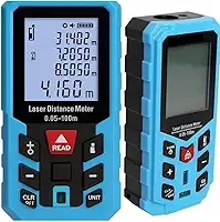 Medidor a Laser Digital Profissional 40m, Alta Precisão ±2mm, Display LCD, Medição de Área, Azul – Unidades m/in/ft + Fita Métrica Eletrônica para Obras, Engenharia e DIY (SEVEN)
