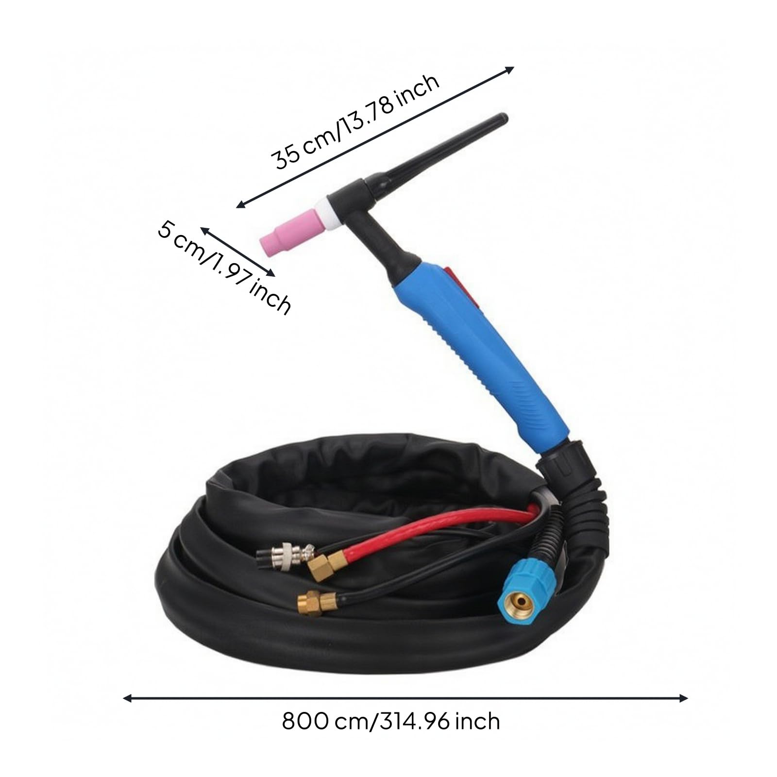 Antorcha Soldadura Compacta | Flexible, Soplete, Herramienta, para Taller, Soldadores, Talla 8M