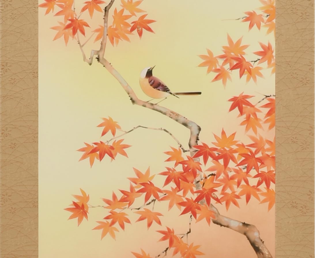 掛軸 坂本稚堂 紅葉 共箱 小禽 秋 3-33 掛軸 坂本稚堂 紅葉 共箱 小禽 秋 3-33 - メルカリ