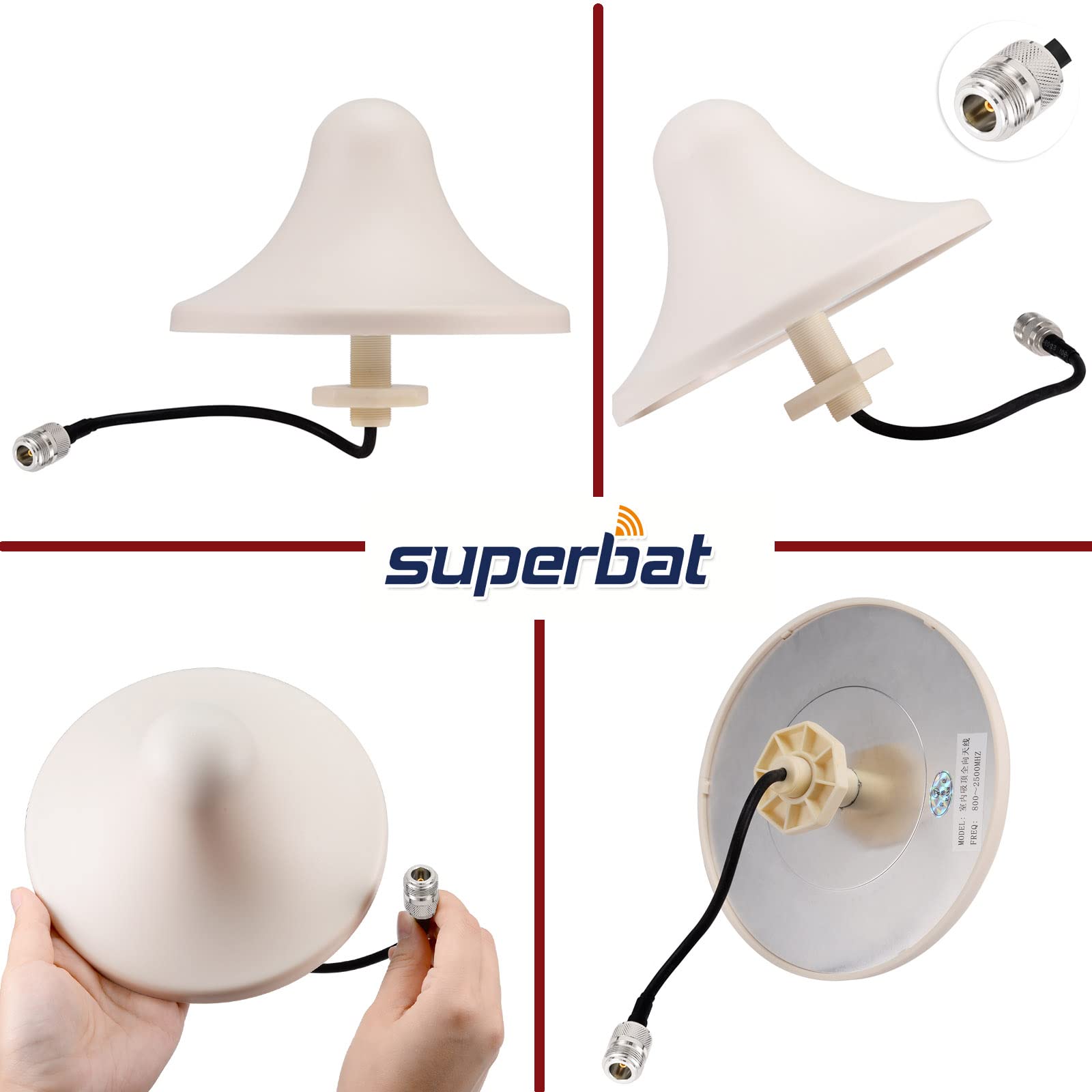 Buy Superbat Ceiling Mount Dome Antenna, 3G/4G LTE Antenna Internal
