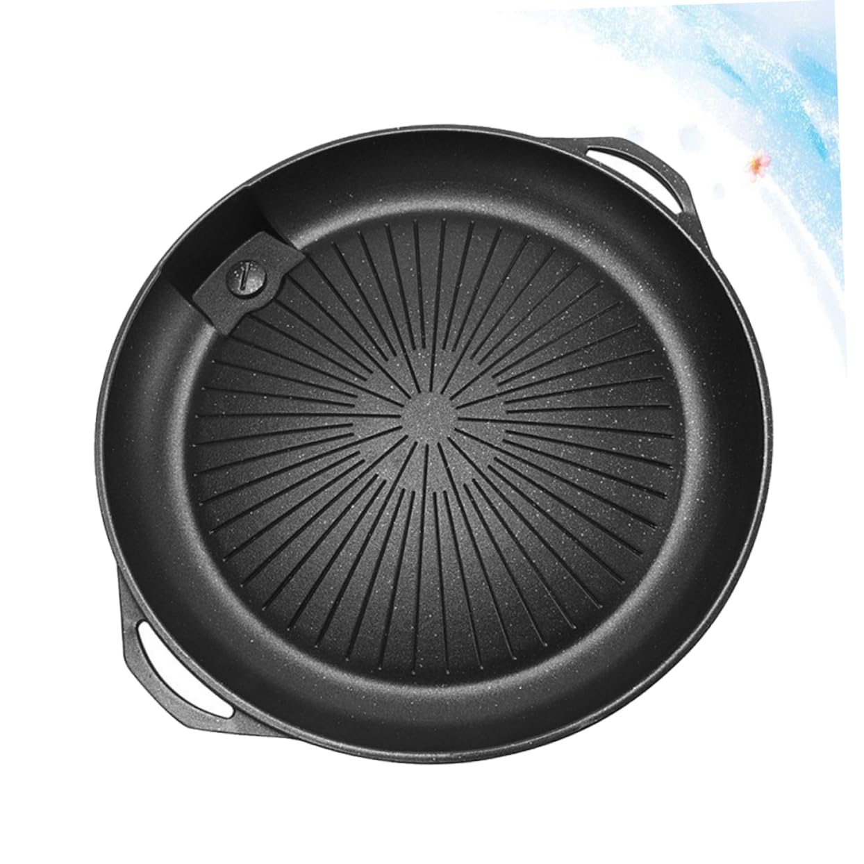 Levemolo Medical Stone BBQ Plate Portable Grill Griddle Roasting Tool Non-Stick Fry Pan Outdoor BBQ Accessories