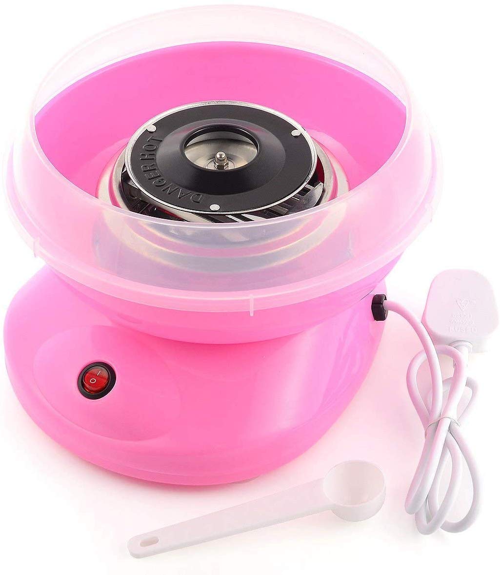 Cotton Candy Maker, Mini Automatic Floss Machine, Countertop Hard Candy Sweet Maker for Kids, Home DIY | Hard Candy Compatible, Countertop Design, Home DIY Use, For Kids-image-22