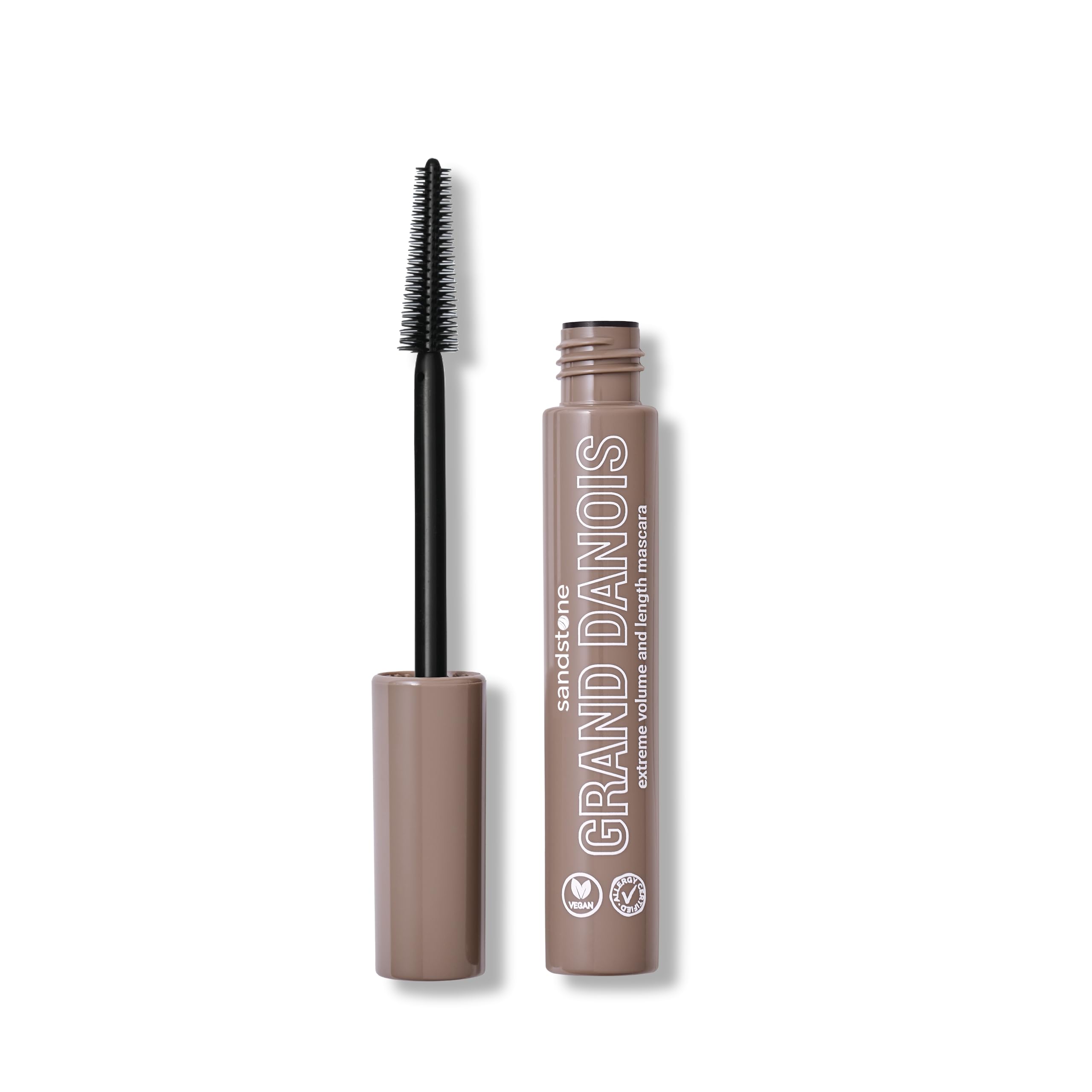 Sandstone Scandinavia Hypoallergenic Mascara for Sensitive Eyes (Brown) Brown 0.3 Fl Oz (Pack of 1)