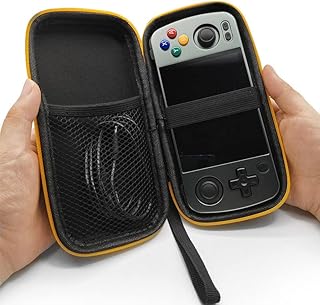 EVA Hard Case Compatible with RG405M/RG351P/351M Handheld Game Console, Hard Carrying Case for RG405M/RG351P/351M Handheld Game Console Travel Storage Bag Case Only (Black)