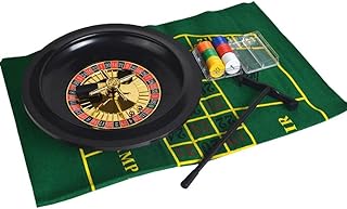 Tragbares Roulette-spielset, Tisch-Casino-Spiele, Party-Roulette-Rad-Set Für Erwachsene Chipkarten Und Matte