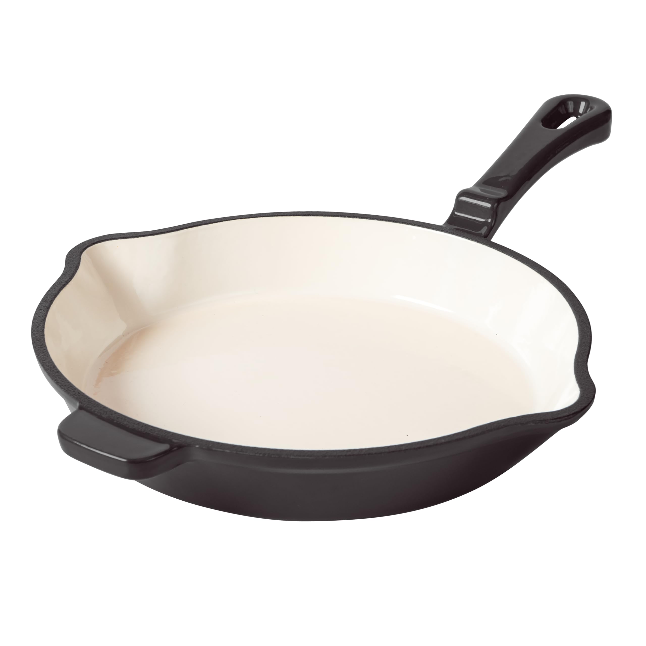 Römertopf Gusseisen Bratpfanne 28 cm emailliert für Induktion, Anthrazit