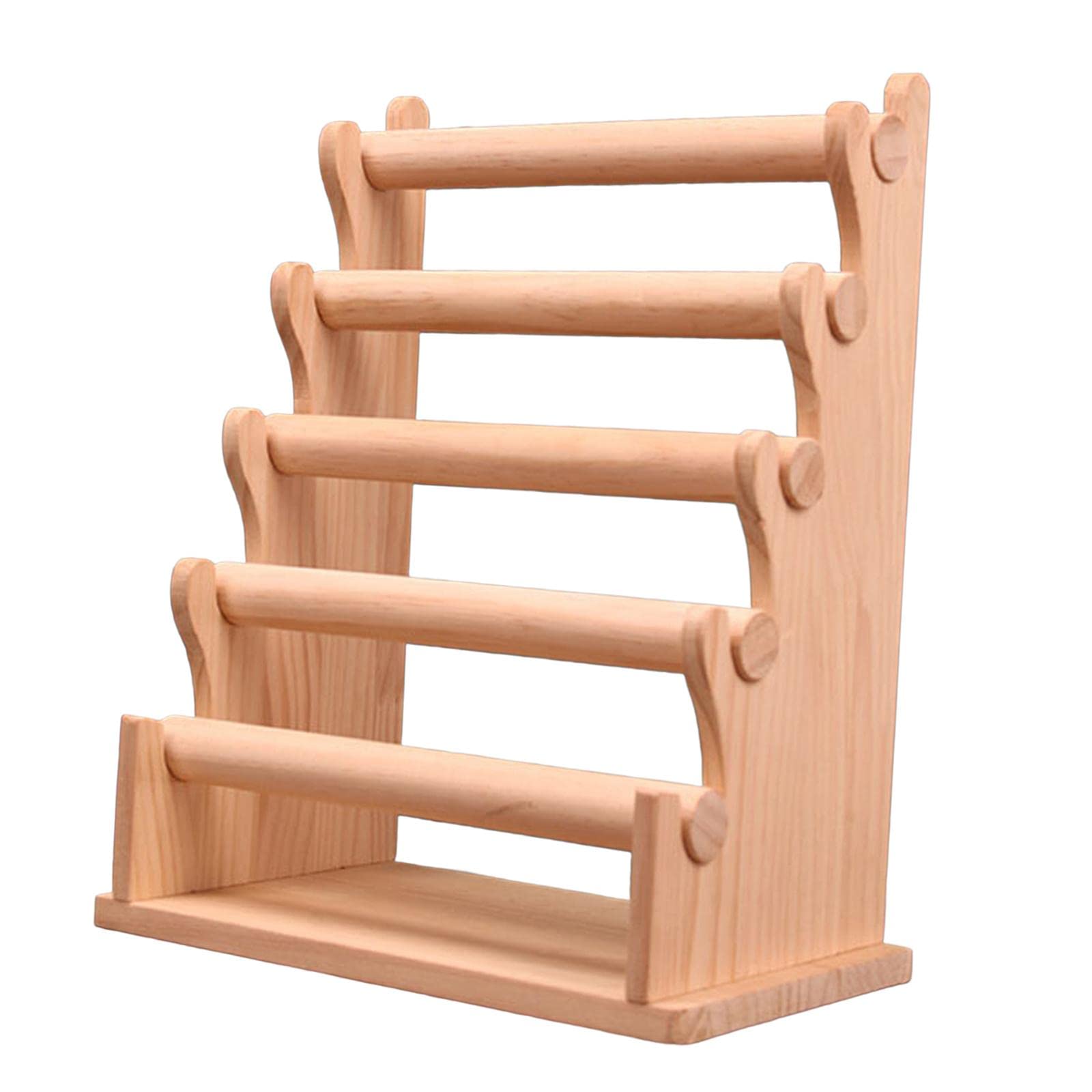 Supporto per Braccialetti in Legno, Fascia per Capelli, Organizzazione Rimovibile E Indipendente, Porta Orologi da Polso Multistrato, Espositore per O