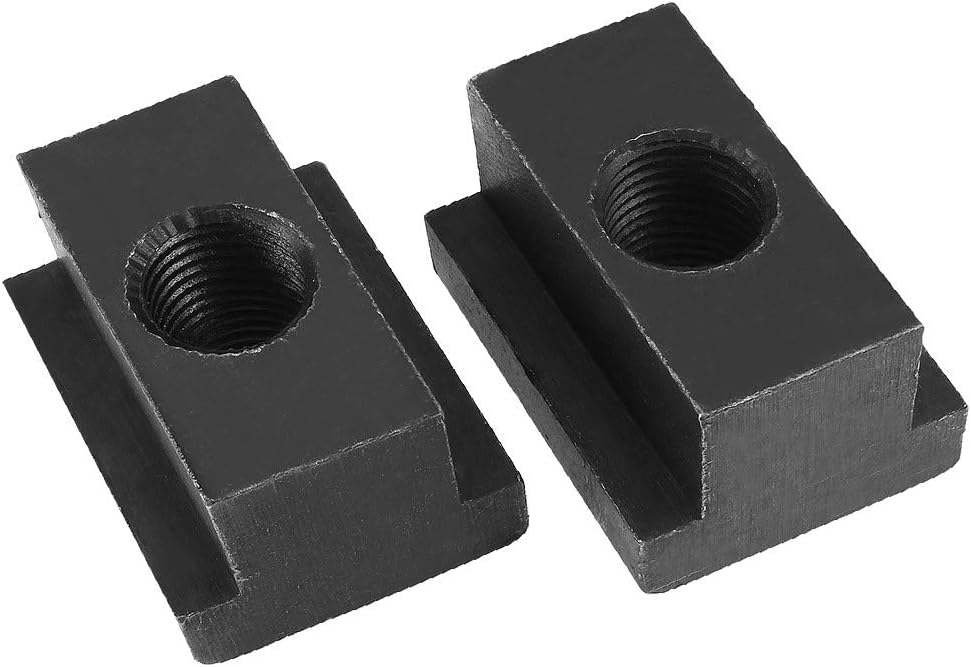 New Lon0167 2pcs Steel Featured T-Slot Nut Grade reliable efficacy 10.9 Tapped Through M16 Thread 4/5" Slot Depth(id:444 9e 29 976)