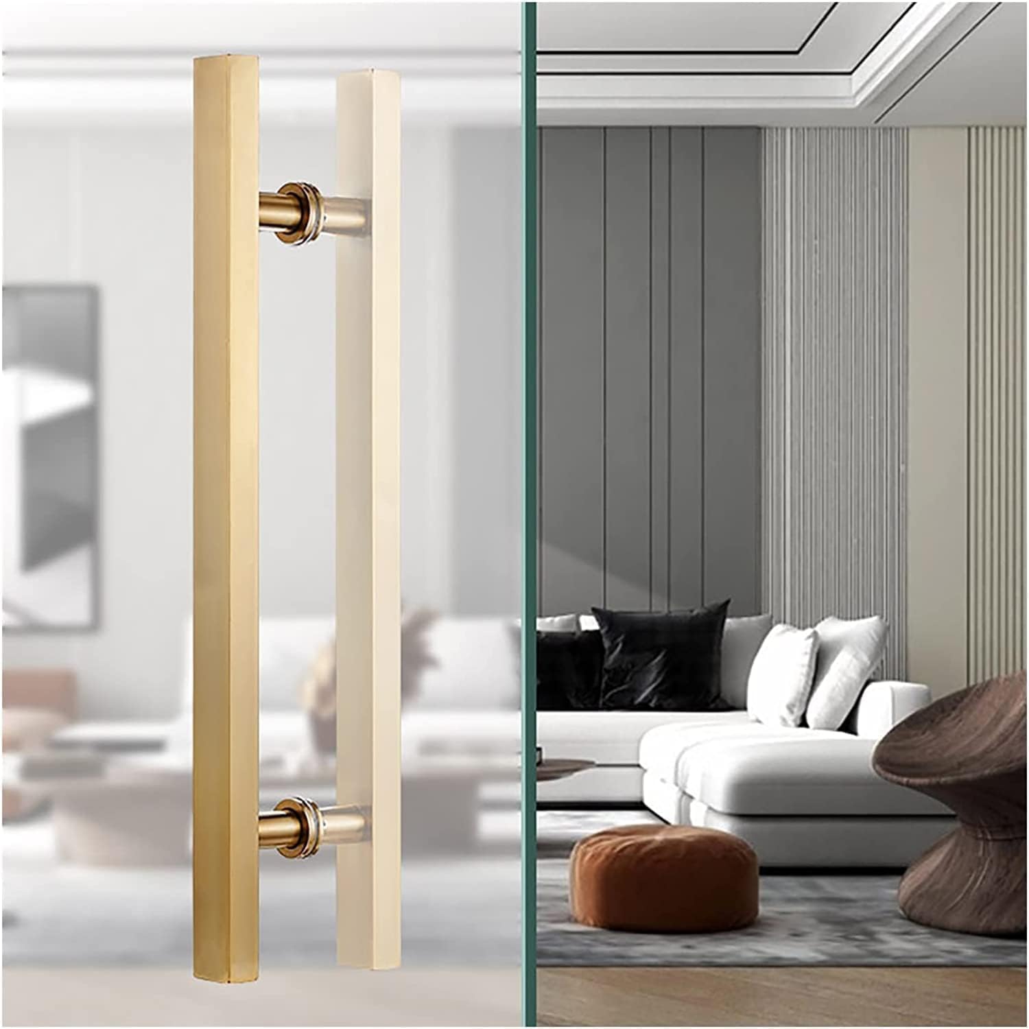 OEUBEQ Pull Handle Entrance Door Handle Stainless Steel Barn Door Pull