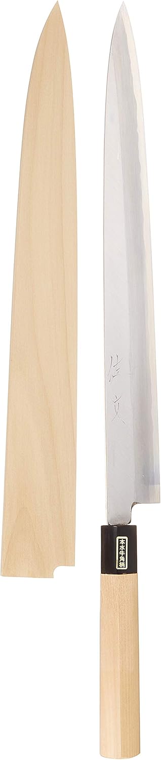 Endo Shoji ASB10024 Sabun Willow Blade, Commercial Use, 9.4 inches (24 cm), Honkasumi-Ball White Steel, Made in Japan
