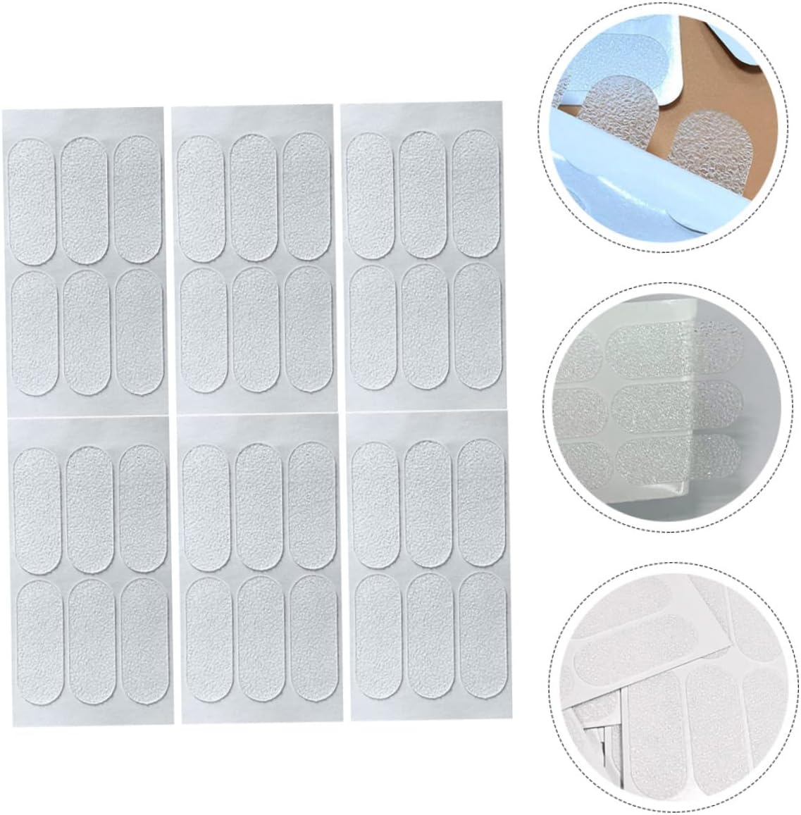 SECFOU 12sheets Transparent Silicone Ear Tape Discreet Ear Veneer Sticker for Women for Daily Use at Social Events