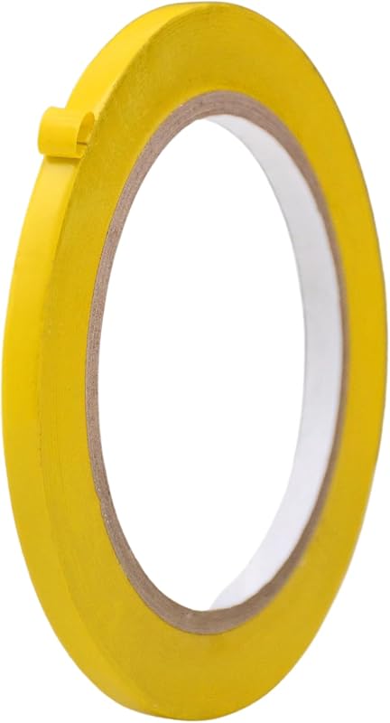 Fita de marcação vinílica amarela MAT Tape para pinstriping e demarcação – 6 mm x 32,92 m