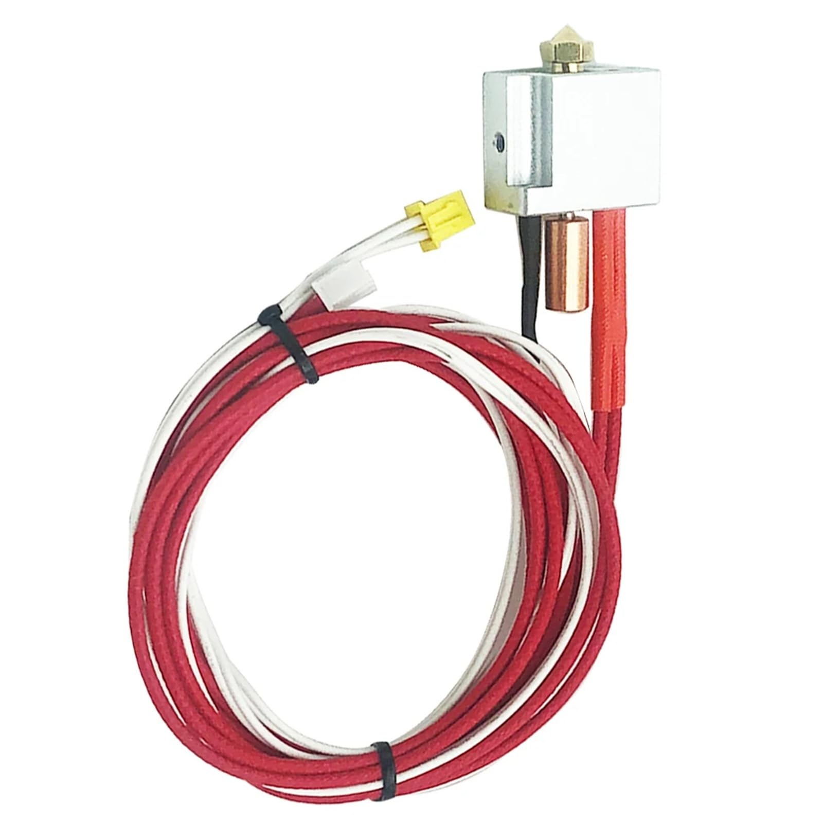 For V400 3D-Druckerteil 5in1 Hotend-Düse Temperatursensor Heizstab Messing Druckkopfblock Extruder Throat