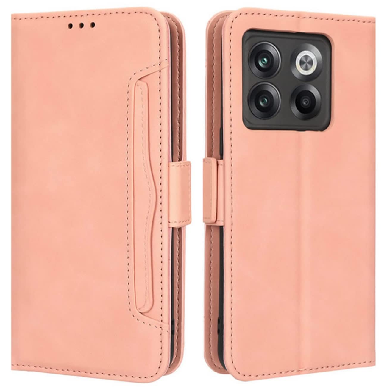 Compatible For OnePlus 10T 5G PU Leather Flip Folio Case Stand Magnetic Copertura Antiurto A Portafoglio