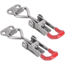 2Pcs Adjustable Toggle Clamp 304 Stainless Steel Latch Catch Hasp Quick Release Hand Tool Fixture Buckle