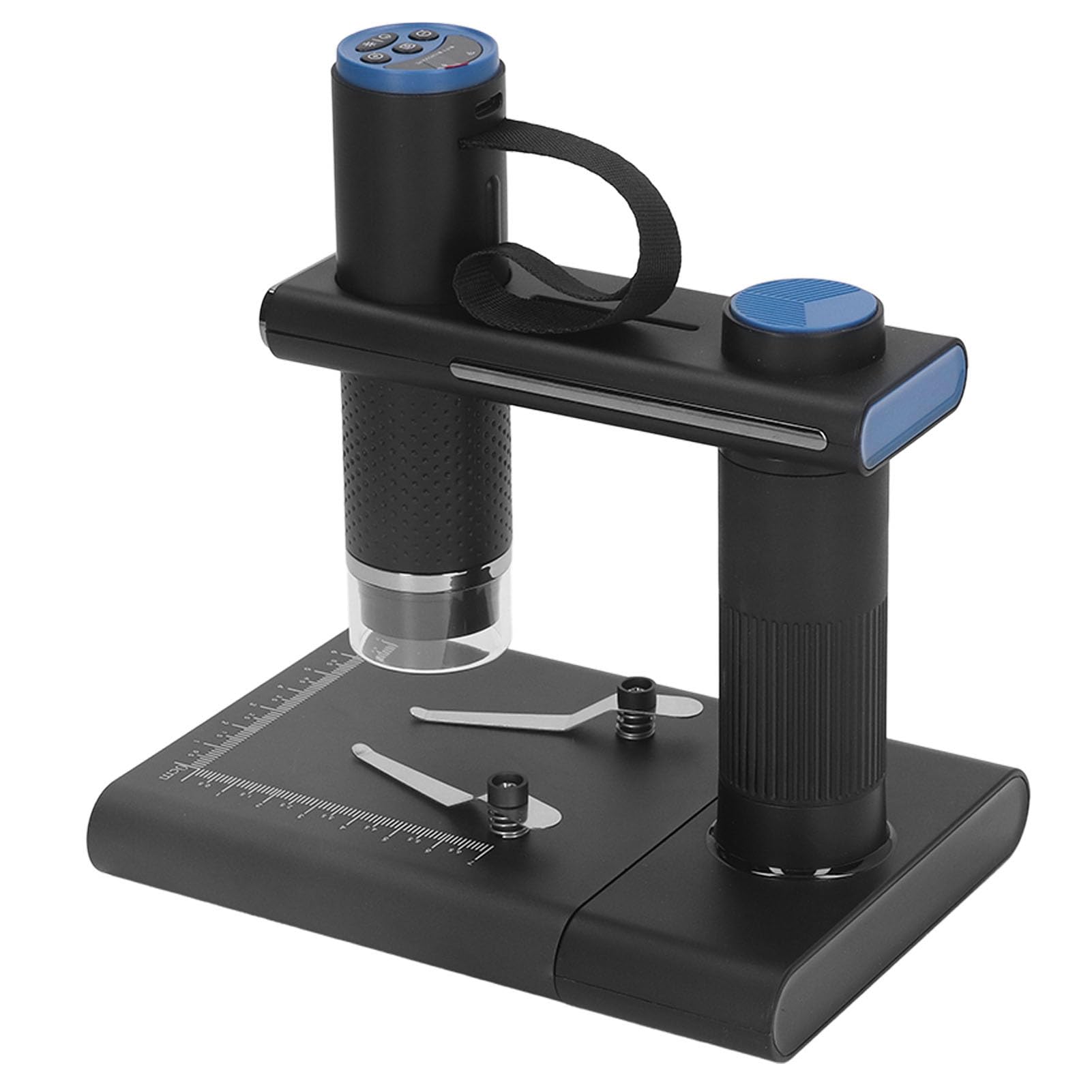 FTVOGUE Microscopio Digitale WiFi, Fotocamera Portatile per Microscopio per Telefono Cellulare da 2 MP con Supporto, Zoom da 50 a 1000X, Immagine 1080P, Batteria Integrata da 800 MAh per PCB Pelle