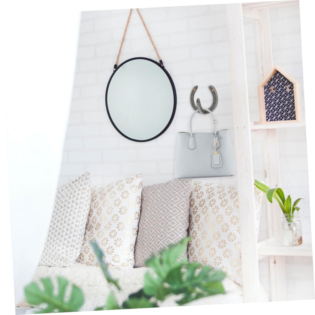 5 Stück Hufeisenförmige Wandschlüsselhalter aus Eisen Retro Stil ohne Grate Praktische Aufbewahrungshaken für Wandmontage
