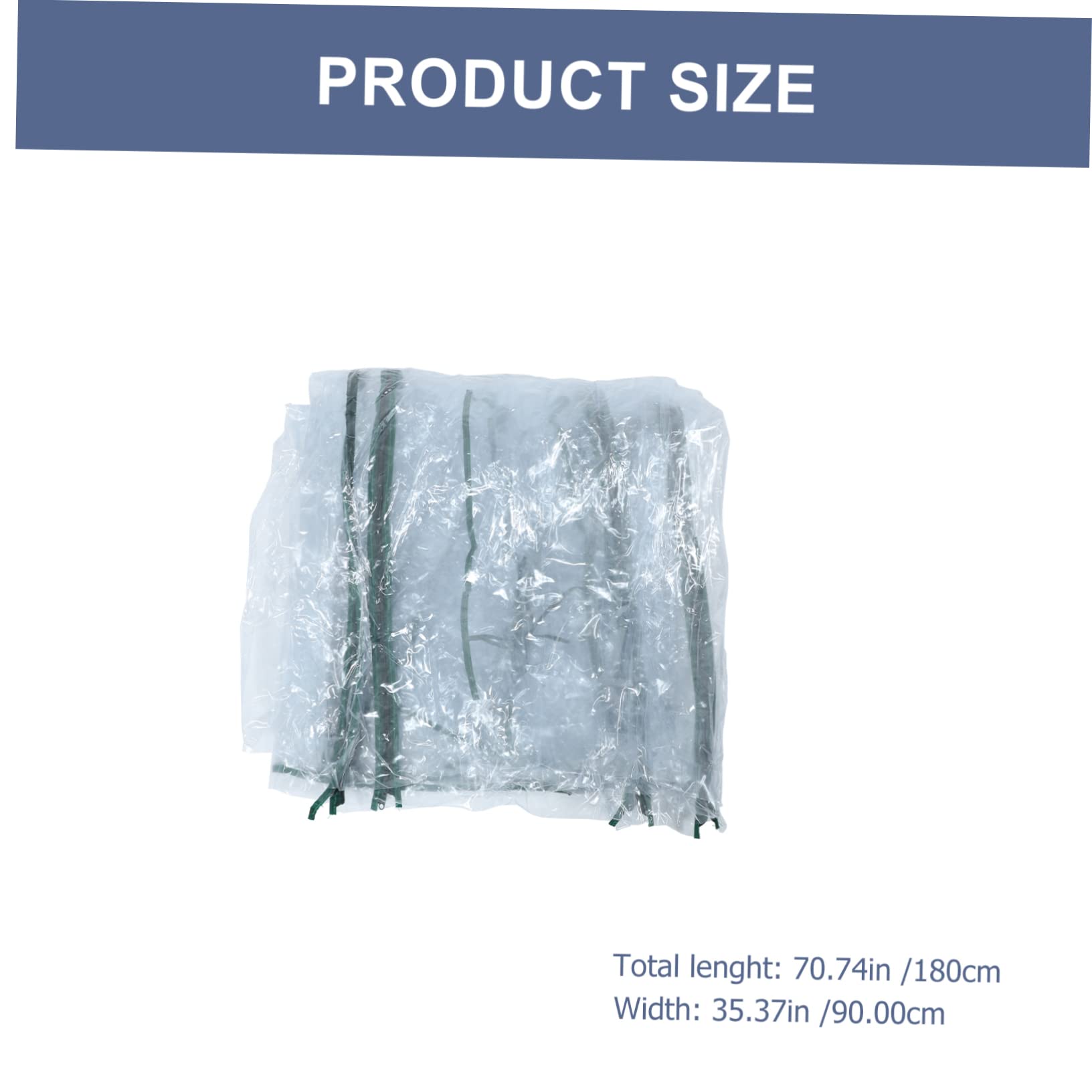 Sosoport 1pc Durable Garden Tunnel Cover for Flowers and Plants Greenhouse Protector PVC Design for Cold Weather Protection Easy to Install and Use