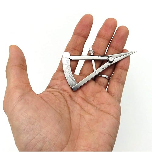 Miniatura 3 de XIAN Mini prensa de borde ajustable de 3.5 pulgadas, calibre de paso, herramienta de artesanía de cuero, separadores de resorte de precisión,