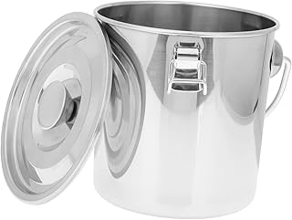 GARVALON Stainless Steel Sealed Pail Fire Extinguisher for Kitchen Charc...