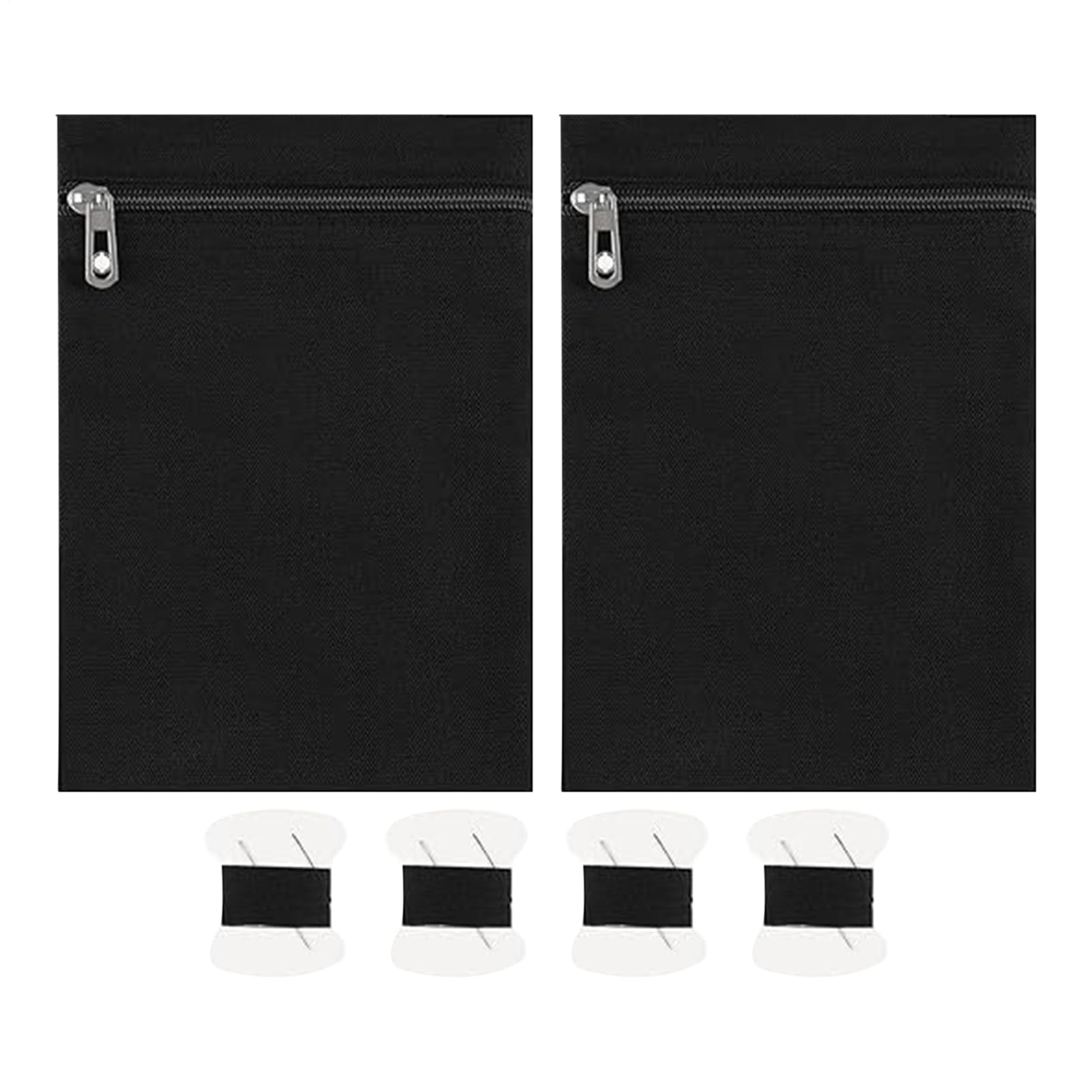 Sew In Clothing Pockets - Anti Theft Security Pouch, Zippered Side Pocket with Hidden Storage, Garment Upgrade Accessory with Safety Design, Fabric Insert, Durable Stitching for Secure Carrying