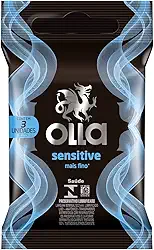 Olla Preservativo Camisinha Sensitive - 3 Unidades Branco 3Un Pacote De 3